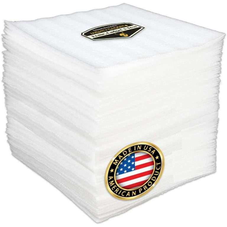 100 Foam Wrap Sheets for Packing Materials for Fragile Items and