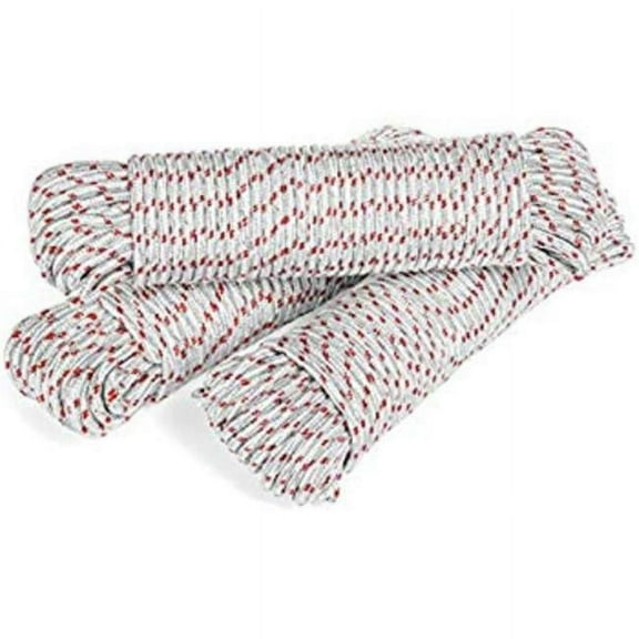 100 Foot 490 Gram Poly Braided Rope (Available in a pack of 2)