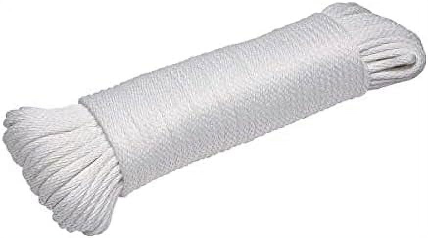 100ft Pull Rope Camping Clothesline 100ft Cotton Braided Rope - 4mm Thick All-Purpose ...