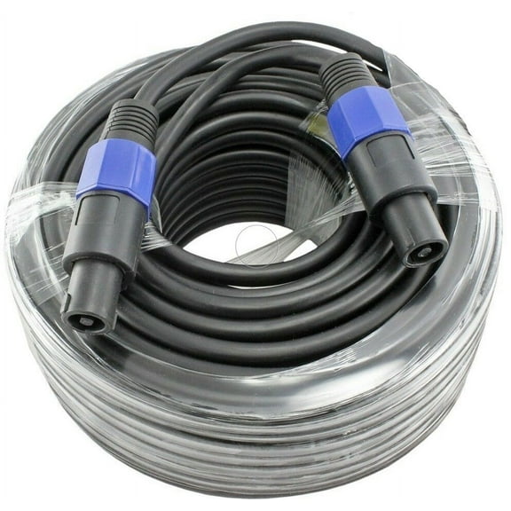 100 Foot Speakon to Speakon Male PA/DJ Speaker Cable - 2 Conductor
