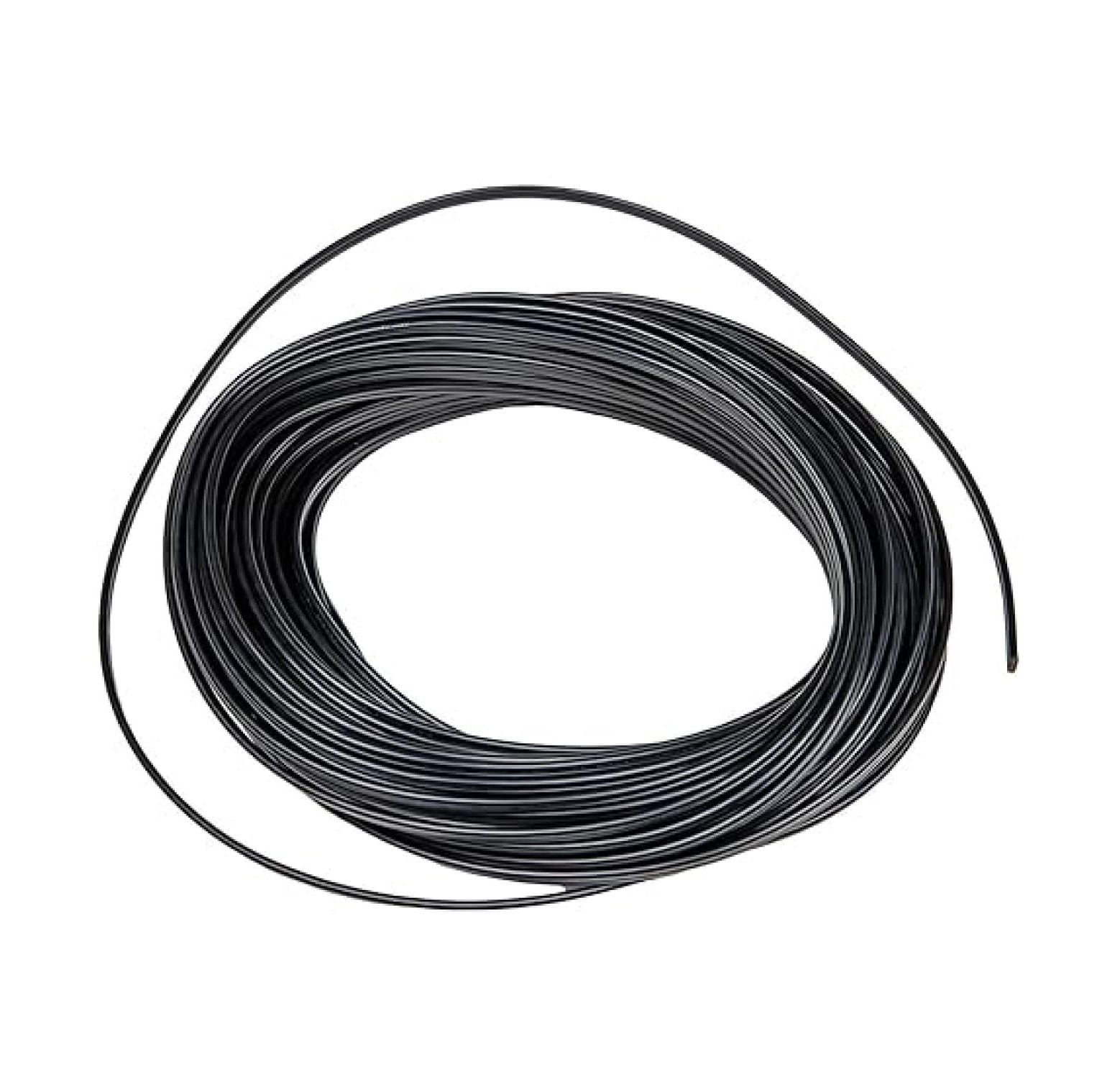 100 Ft Black SPT-1 Wire, Gauge 2-Conductor Zip Cord SPT-1, Ul Listed, Max 8a 960w