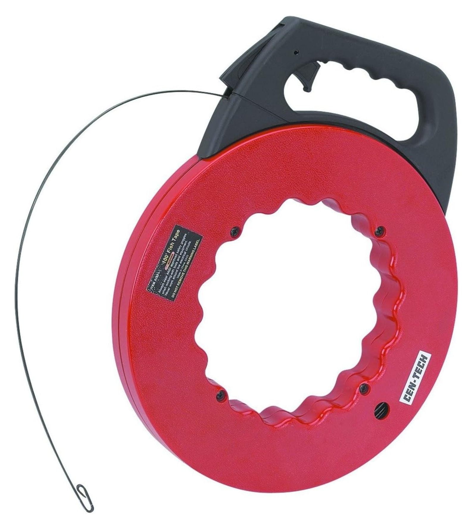 100 Ft. Fish Tape 1/8'' wide, 1/16'' thick with Trigger Lock Handle