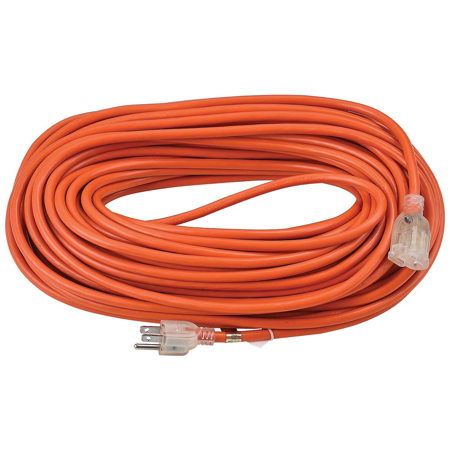 Global Industrial 100 Ft. Outdoor Extension Cord w/ Lighted Plug 16/3 Ga 10A Ora