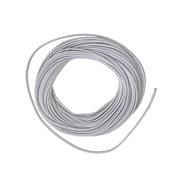 100 Ft White SPT-2 Wire, 18 Gauge 2-Conductor Zip Cord SPT-2, Ul Listed, Max 10a 1200w