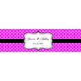 thumbnail image 1 of 100 Fuchsia Monogram Wedding Water Bottle Labels Engagement Party 8"x2", 1 of 3