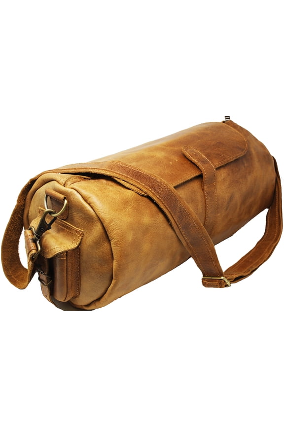 100% Full Grain Vintage Leather Sports Bag Travel Weekender Bag Duffle 8TS01TN