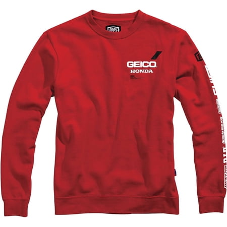 100% GEICO Honda Sect Sweatshirt - Red