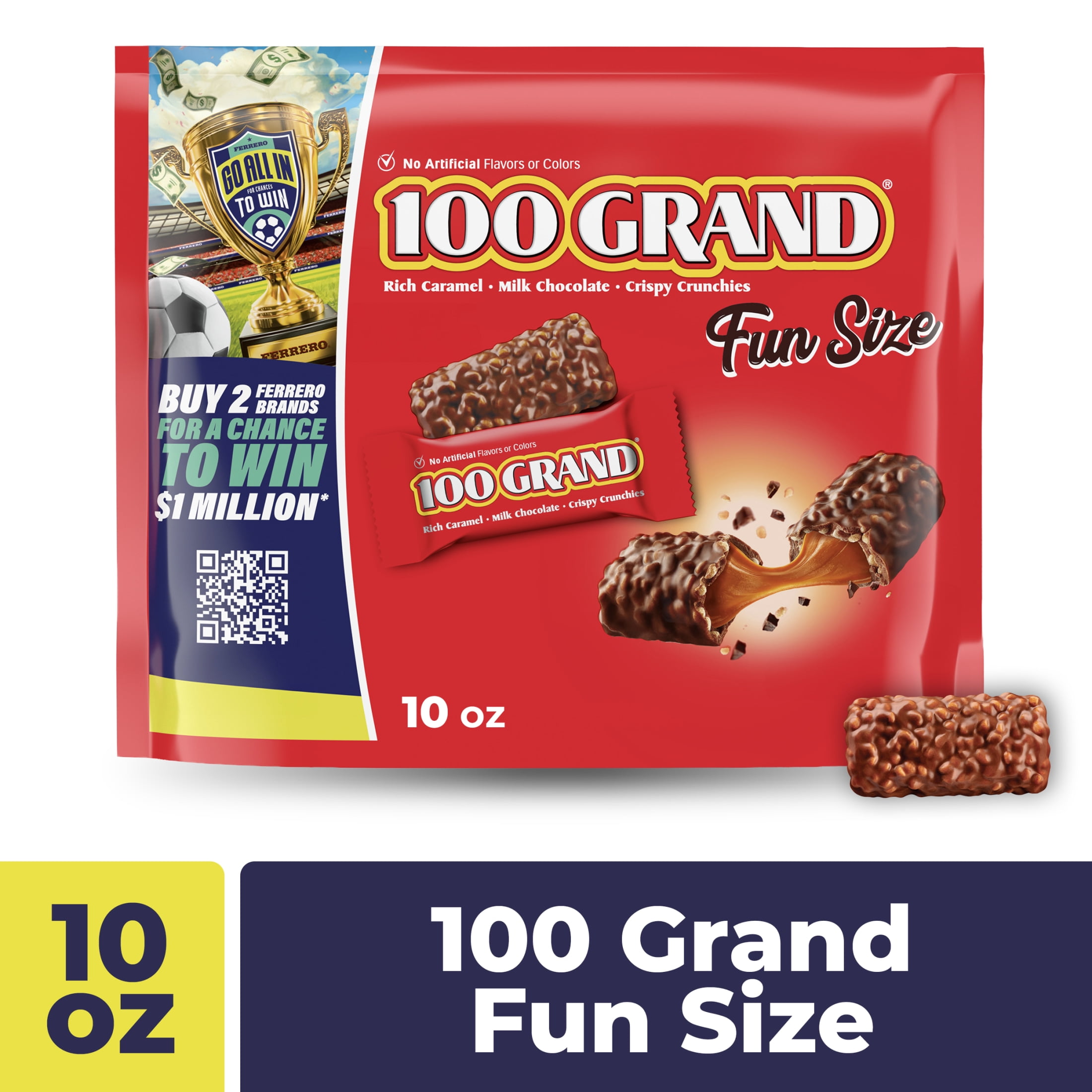 100 Grand Candy Bar, Milk Chocolate with Rich Caramel and Crunchies ...