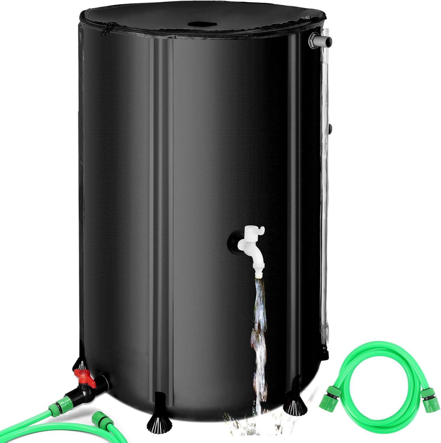 100 Gallon Collapsible Rain Barrel, Portable Rain Water Collection ...