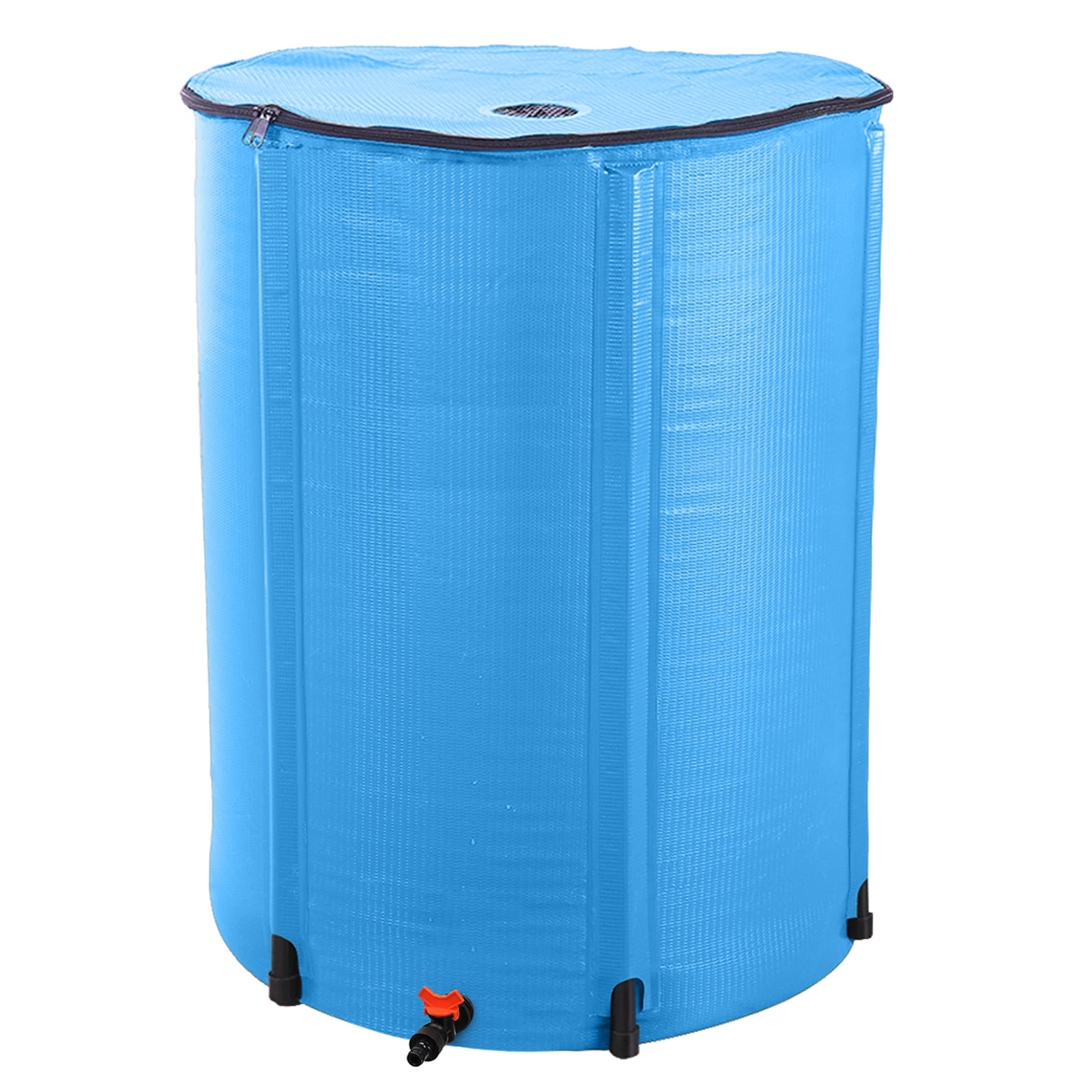 100 Gallon Folding Rain Barrel Water Collector Blue Collapsible ...