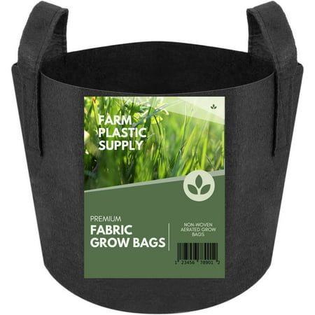 100 Gallon Non-Woven Fabric Grow Bags - (1 Pack) - Farm Plastic Supply