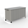 thumbnail image 1 of 100 Gallon Outdoor Storage Box with Rotating Wheel Deck Boxes Outdoor Waterproof with Soft Close Hinges  for Patio Furniture Garden Pool Cushions Grey, 1 of 7