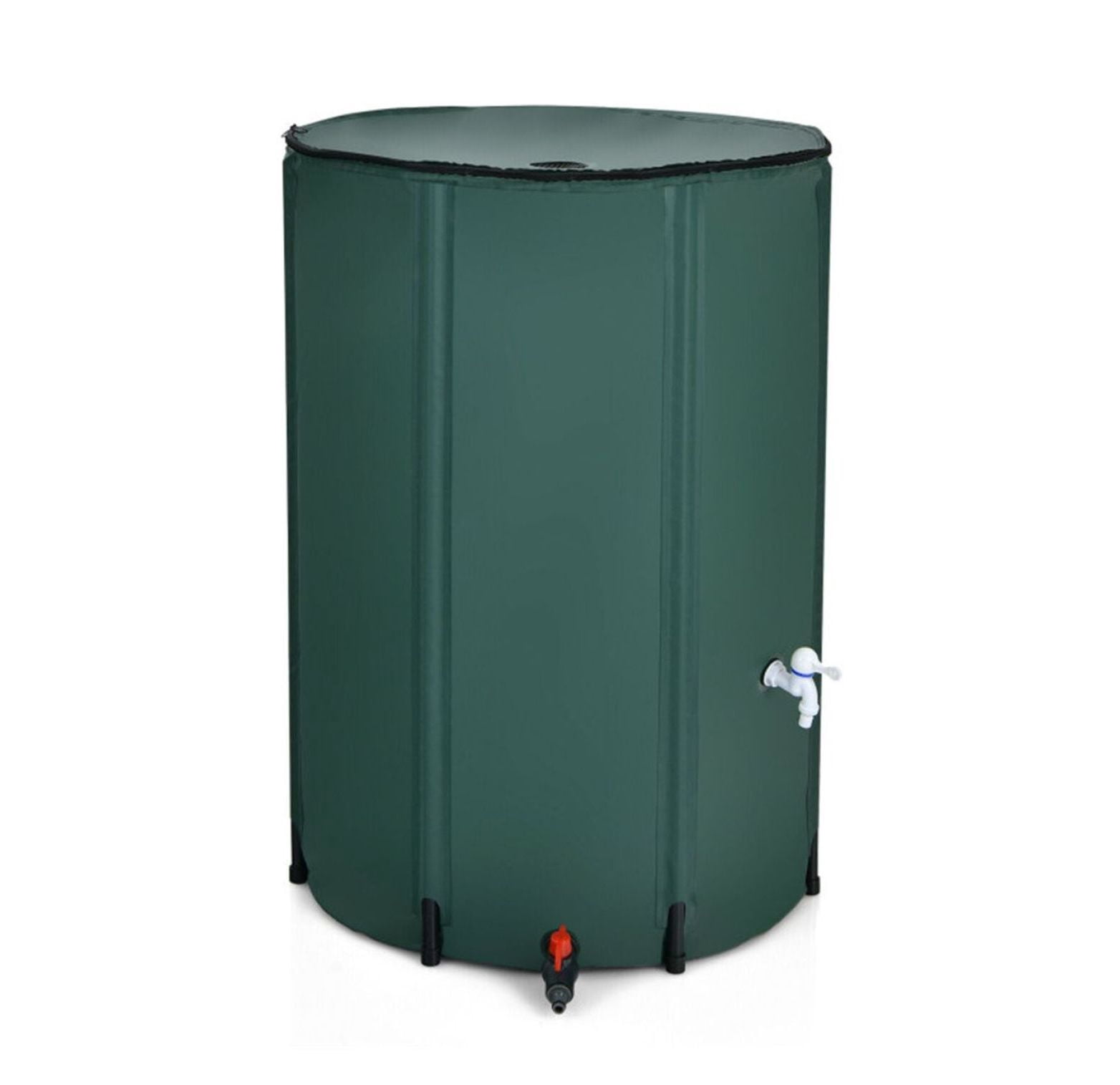 100 Gallon Rain Barrel, Portable Water Collector with Mesh Screen