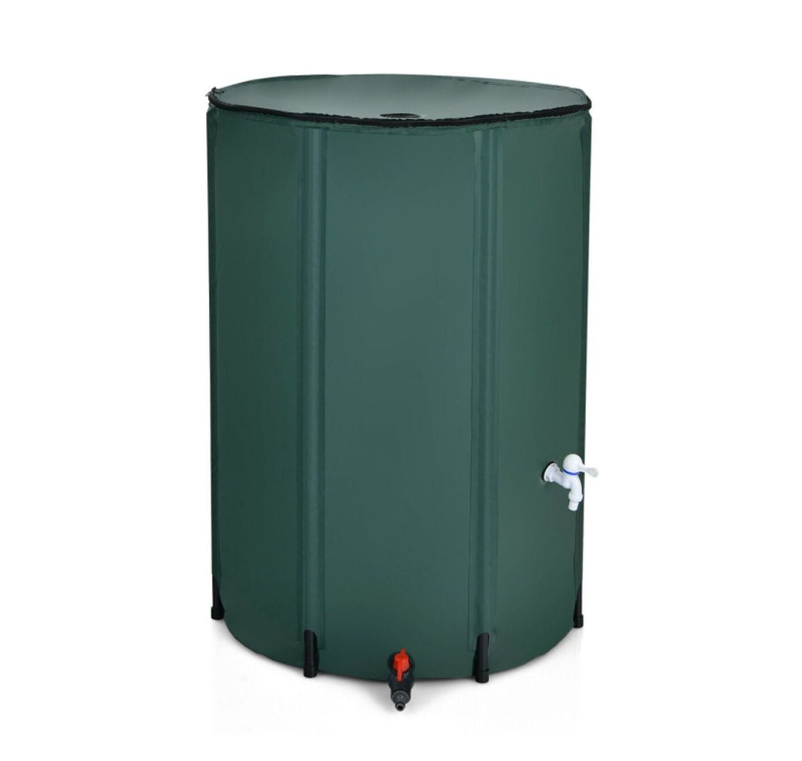 100 Gallon Rain Barrel, Portable Water Collector with Mesh Screen