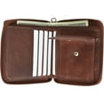 thumbnail image 1 of 100% Genuine Leather Bi-fold Mens Wallet BD #1356CF, 1 of 4