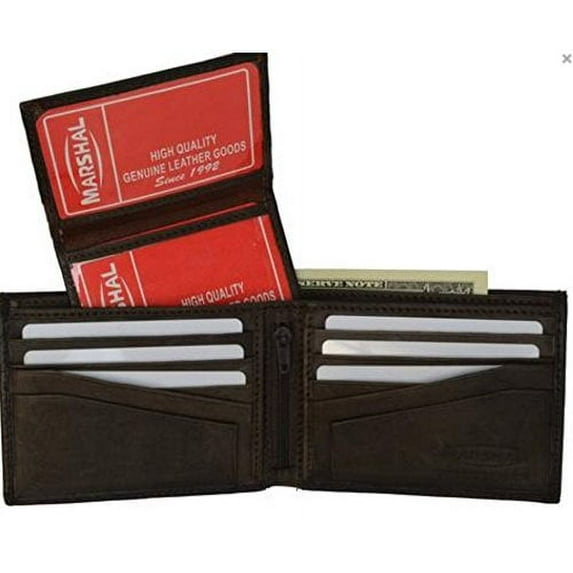 100% Genuine Leather Bi-fold Mens Wallet