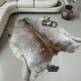 thumbnail image 1 of Brown Speckled Cowhide Rug, 5x7 ft, Genuine Leather, Natural Cowhide for Modern & Rustic Decor, 1 of 6