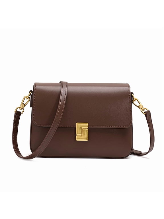 100% Genuine Leather Women Crossbody Bag Fashion Small Square Bag High Quality Cowhide Women's Commuter Shoulder Bag