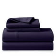thumbnail image 1 of ABORN 100% Giza Egyptian Cotton 600 Thread Count 4 PC Bedsheet - Plum, Twin XL 24" Deep Pocket, 1 of 9