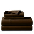 thumbnail image 1 of ABORN 100% Giza Egyptian Cotton 400 Thread Count 4 PC Bedsheet - Chocolate, Queen XL 28" Deep Pocket, 1 of 9