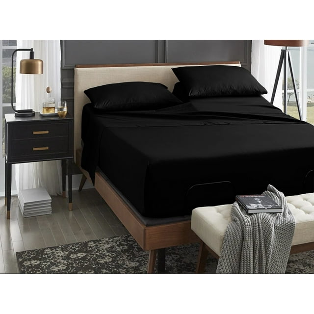 100 Giza Egyptian Cotton bedsheet, 400ThreadCount, 4 PC Set Plain