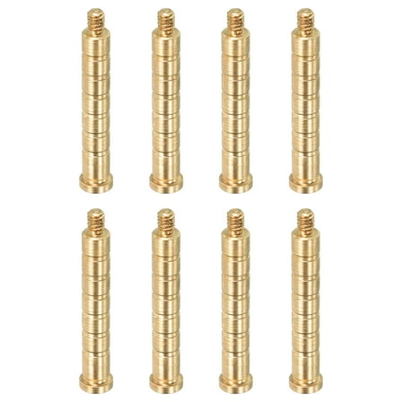 100 Grain Archery Arrow Insert, 8 Packs Insert Screw Copper Brass Arrow for .244/ 6.2mm Carbon Arrows