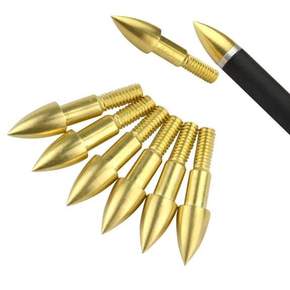 100 Grain Copper Broadheads Archery Arrow Tips Yellow General Broadhead