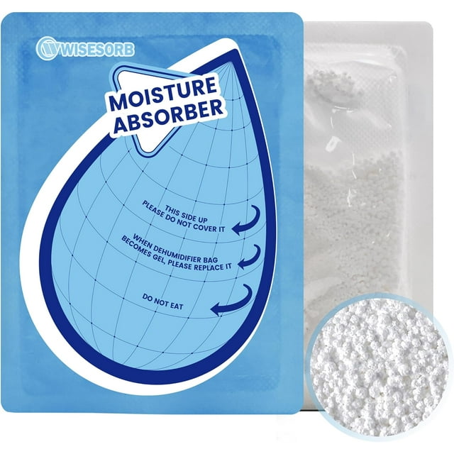 100 Gram 20 Packs Moisture Absorbers, Dehumidifier Bags for Bathrooms ...
