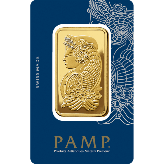100 Gram PAMP Suisse Gold Bar  Lady Fortuna Veriscan (In Assay)
