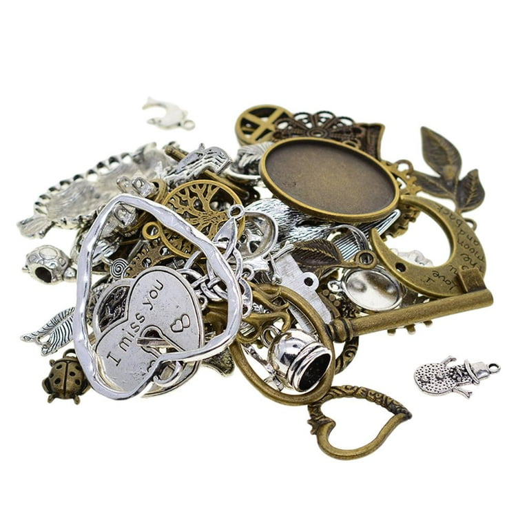 100 Grams Assorted Wheel Gear Punk Steampunk Charm Pendant Connector for  Necklace Bracelet Anklet DIY Jewelry Making Accessories 