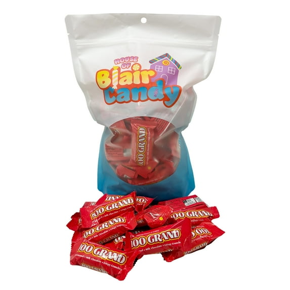 100 Grand Milk Chocolate Candy Bars, Full & Fun Size Bulk Individually Wrapped (3 LB)