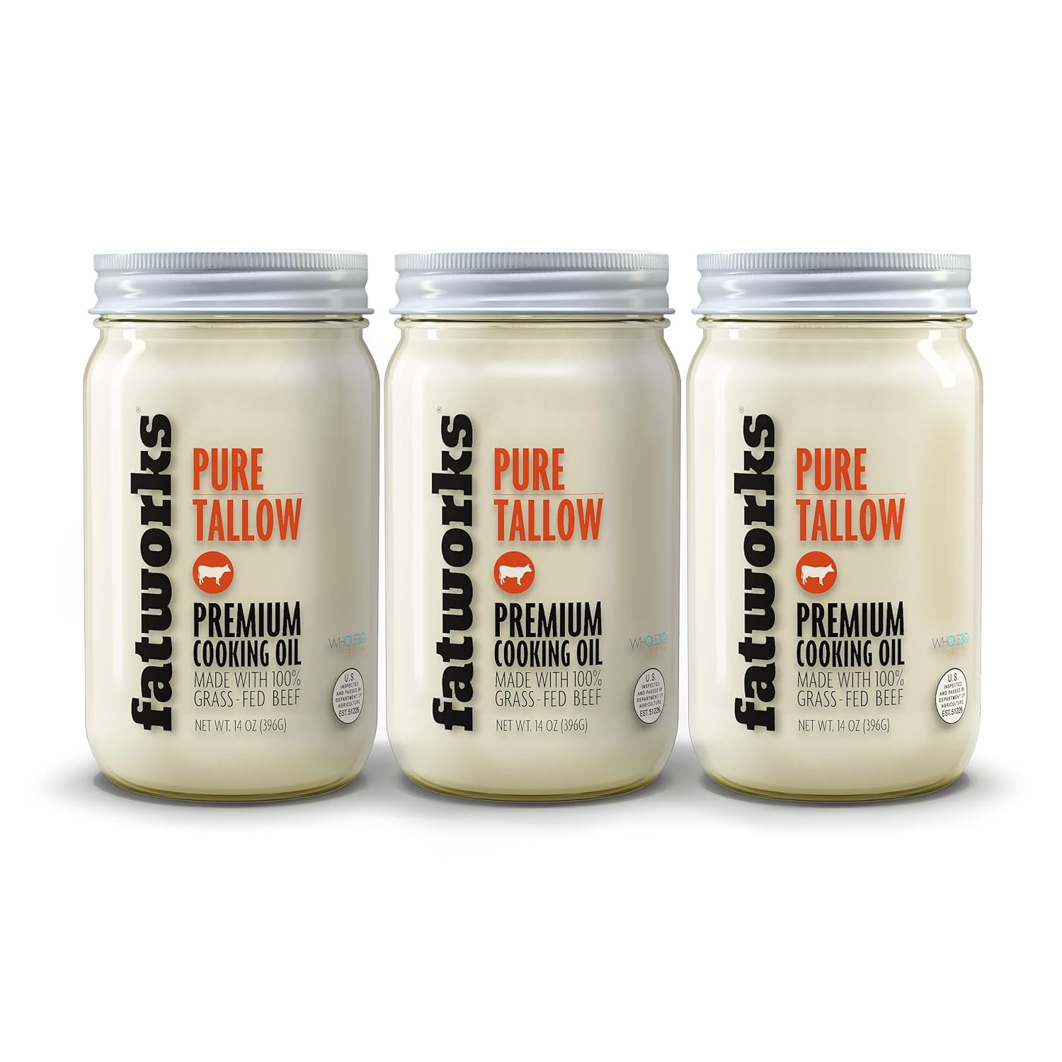 100% Grass Fed & Grass Finished, Pasture Raised Beef Tallow
