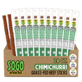 thumbnail image 1 of Chimichurri, Sogo Snacks, No Sugar, Low Carb, 100% Grass-fed, Non-GMO Beef Sticks. Gluten Free Snack, Hiking and Road Trip Snacks. Keto, Whole, Paleo Friendly (Chimichurri, 1-oz, 24 Count), 1 of 9