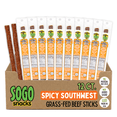 thumbnail image 1 of Sogo Snacks Beef Sticks Spicy Southwest Grass Fed Keto Gluten-Free No Sugar 12 Count 1-oz, 1 of 9