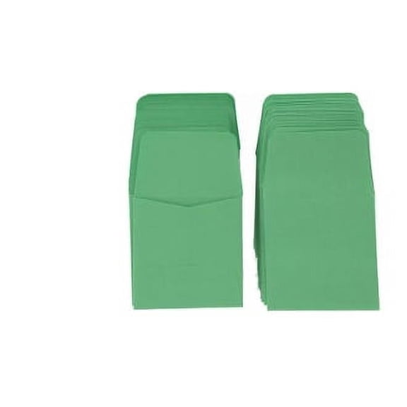 100 Green Archival Paper Coin Envelopes 2x2 by Guardhouse, Acid and Sulpher Free