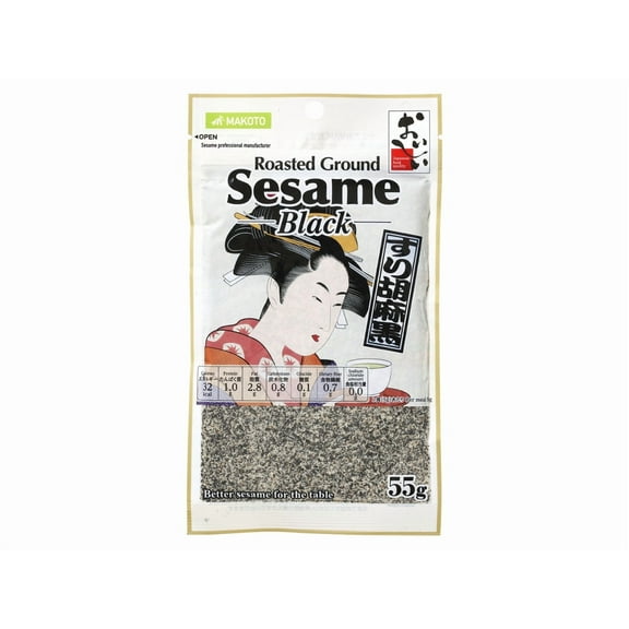 100% Ground Black Sesame ? Japan Quality 55g (1.9oz)
