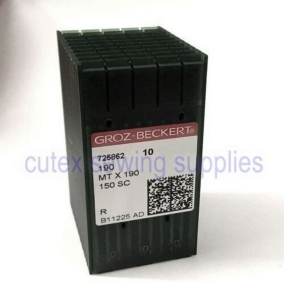 100 Groz-Beckert 190, 190R, MTX190, SY7555 Industrial Sewing Machine Needles -22/140