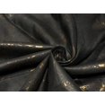 thumbnail image 1 of 100% HEMP BLACK color fabric with gold foil print 58" wide [16105], 1 of 8