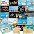 thumbnail image 1 of 100 Happy Birthday Cards with Envelopes, 20 Unique Designs, Birthday Cards Bulk with Short Generic Message Inside, 4x6 inches, Assorted Birthday Cards Assortment for Business, Office and Personal, 1 of 6