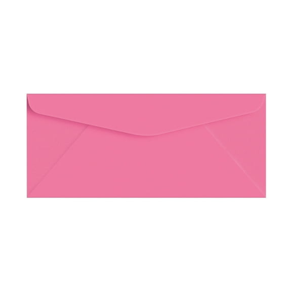 100 Hot Pink #10 Envelopes - 9.5" x 4.125" - Standard Flap - EnvelopesOn Brand Envelopes