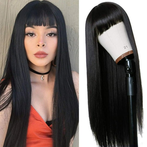 %100 Human Wigs Lace Front Wigs Short Hair for Women Wigs Long 4x4 Lace Closure Wigs Curly Wigs for Women Long Straight Hair wig Natural Black Remy Heat-Resistant Fiber Hair