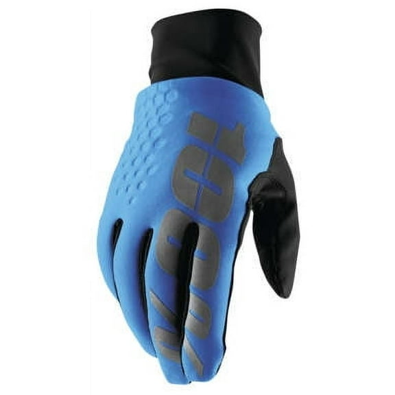 100% Hydromatic Brisker Gloves - Blue, Full Finger, X-Large