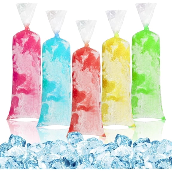 100 Ice Candy Plastic Bags - 4x12 Bolsas para bolis de hielo mexicanos Freeze Icepop Bags Popsicle Mold bolsas para helados caseros Popsicle Wrappers Yogurt Ice Cream Smoothie Mold Bag