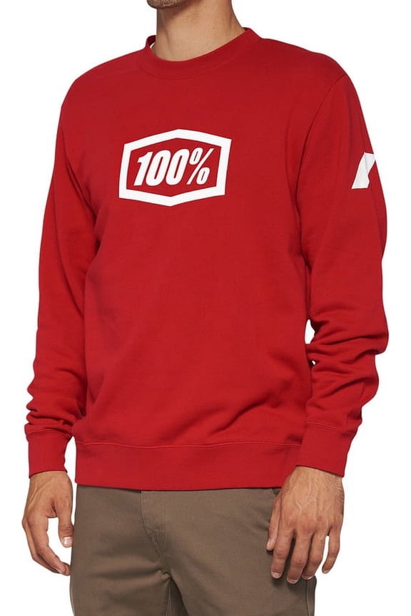 Icon Crewneck Sweatshirt (Medium, Deep Red)