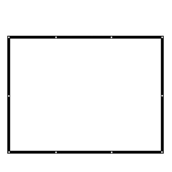 100 Inch Projection Screen 4:3 Fabric Screens Display For Video Projector Office School Party