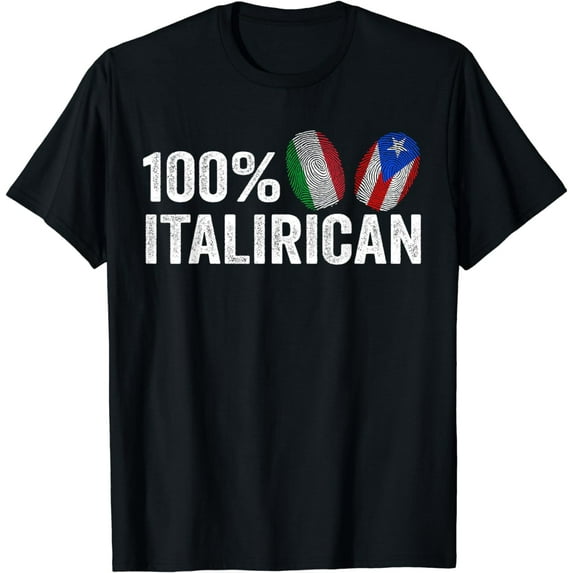 100% Italirican Italian T-Shirt
