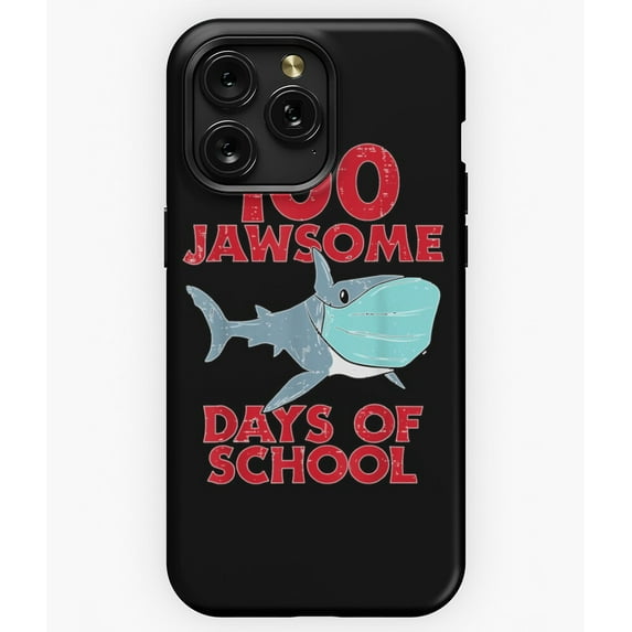 100 Jawsome Days School Shark Mask G4672 Phone Case for iPhone17 16 15 14 13 12 11 Pro Max