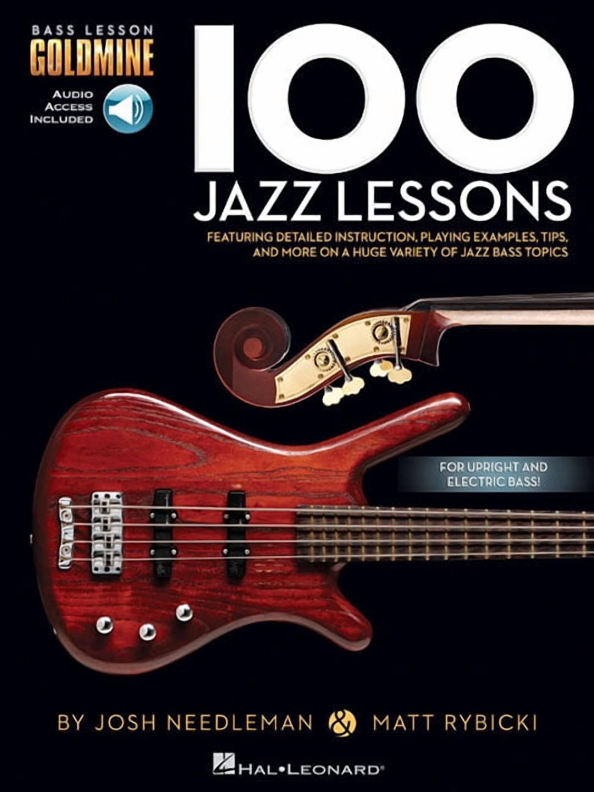 100 Jazz Lessons Bass Lesson Goldmine Series Book/Online Audio, (Paperback)