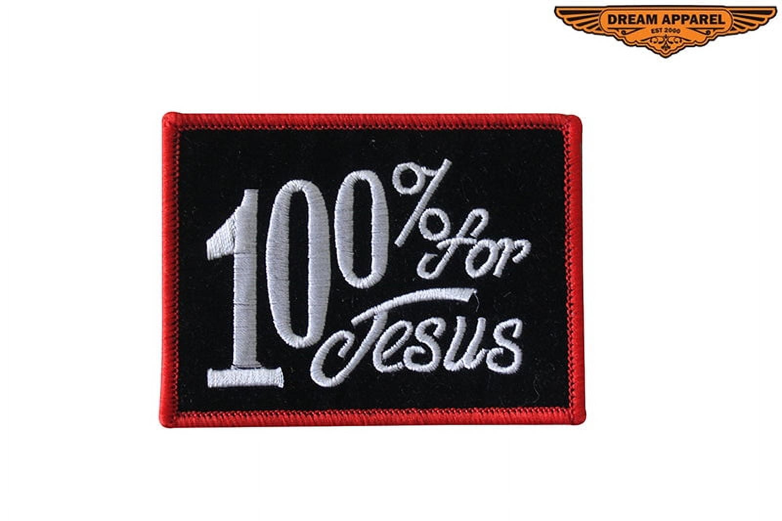 Jesus Cross Patch -Small Rectangular