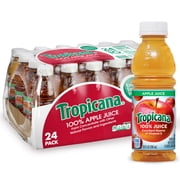 Tropicana 100% Apple Juice, 10 fl oz Bottles (24 Pack)